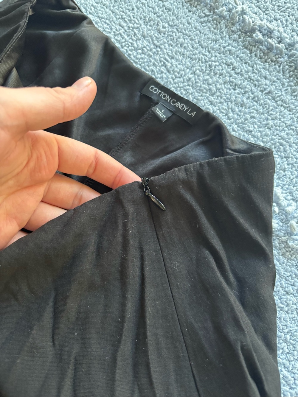 Black Ruffle Mini Skirt - Picture 3 of 6